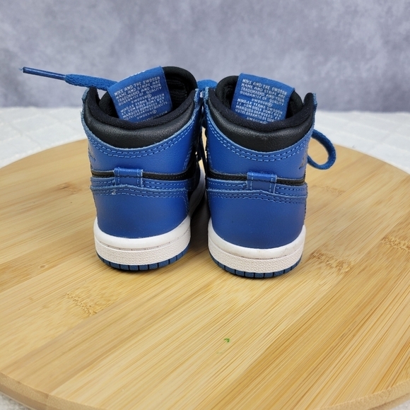 Nike Air Jordan 1 Retro High OG TD - Dark Marina Blue Size 4C - Picture 4 of 10